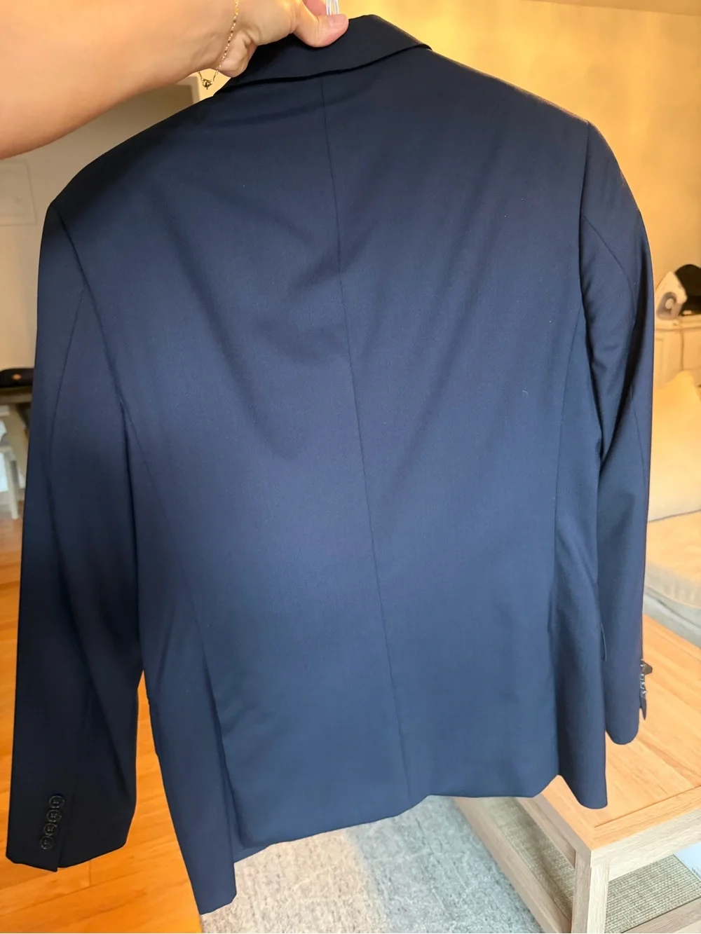 J. Crew Men's Dark Navy Two-Button Suit Blazer - 32/32 Pants and 38R jacket.